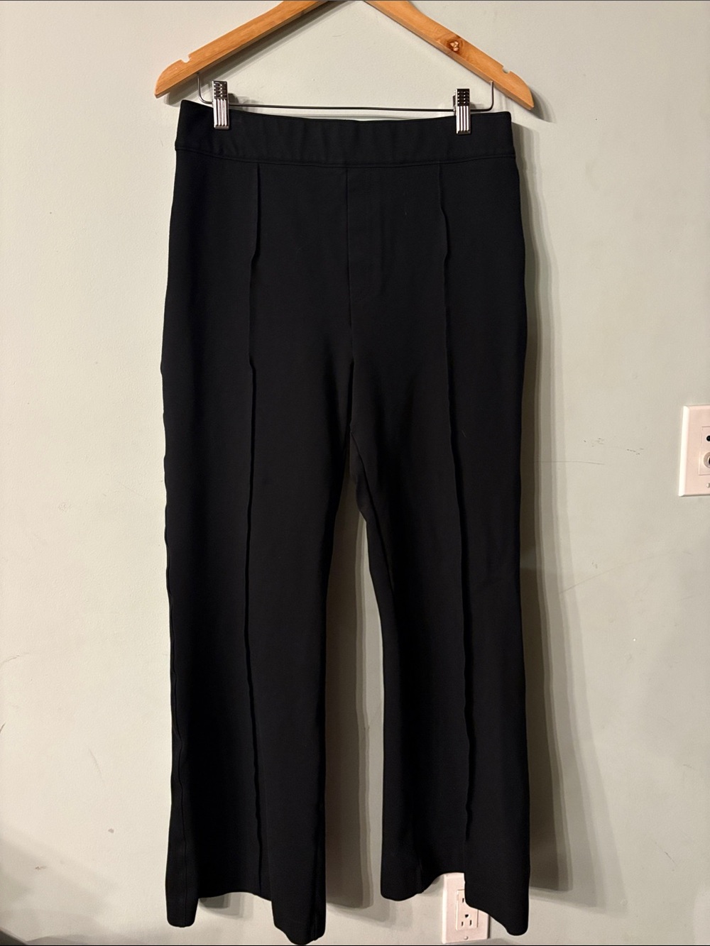 SPANX Black Dress Pants — Straight-Leg Tailored Trousers